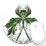 Miss Fern Round Mousepad