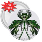Miss Fern 3  Button (100 pack)