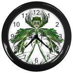 Miss Fern Wall Clock (Black)