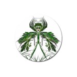Miss Fern Magnet 3  (Round)