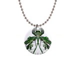 Miss Fern 1  Button Necklace