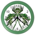 Miss Fern Color Wall Clock