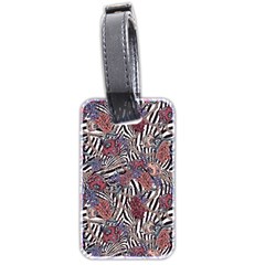 Zebra Chain Pattern Luggage Tag (two sides) from ArtsNow.com Back