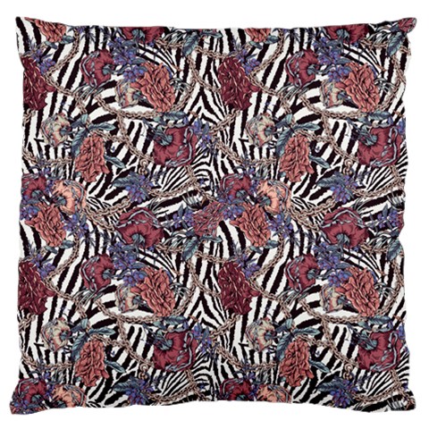 Zebra Chain Pattern Large Flano Cushion Case (One Side) from ArtsNow.com Front