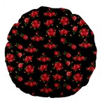 Red Roses Large 18  Premium Round Cushions