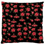 Red Roses Large Flano Cushion Case (Two Sides)
