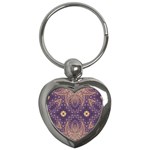 Gold and purple Key Chain (Heart)