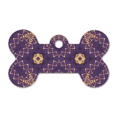 Gold and purple Dog Tag Bone (Two Sides) from ArtsNow.com Back