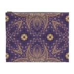 Gold and purple Cosmetic Bag (XL)