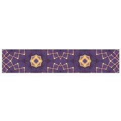 Gold and purple Small Flano Scarf from ArtsNow.com Back