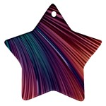 Metallic rainbow Star Ornament (Two Sides)