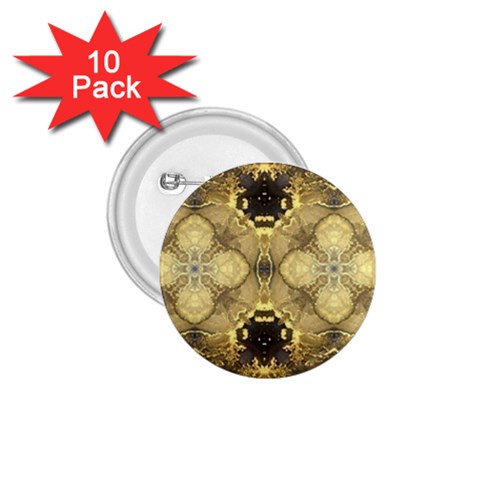 Black and gold 1.75  Buttons (10 pack) from ArtsNow.com Front