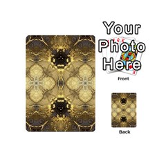 Black and gold Playing Cards 54 Designs (Mini) from ArtsNow.com Back