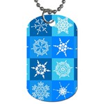 Snowflakes Dog Tag (One Side)