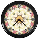 Cute kaleidoscope Wall Clock (Black)