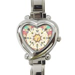 Cute kaleidoscope Heart Italian Charm Watch