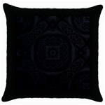 Black and gray Throw Pillow Case (Black)