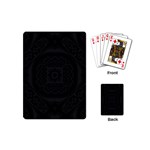 Black and gray Playing Cards Single Design (Mini)