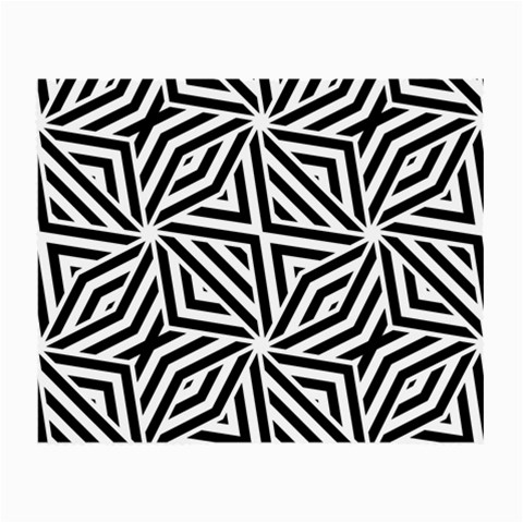 Black and white abstract lines, geometric pattern Small Glasses Cloth (2 Sides) from ArtsNow.com Front