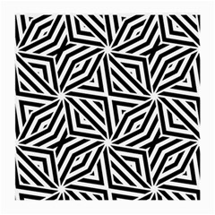 Black and white abstract lines, geometric pattern Medium Glasses Cloth (2 Sides) from ArtsNow.com Back