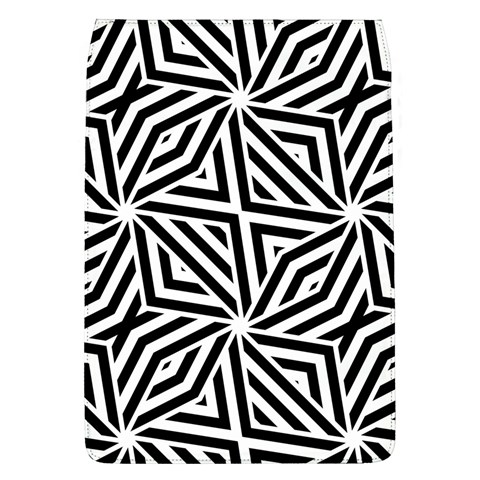 Black and white abstract lines, geometric pattern Removable Flap Cover (L) from ArtsNow.com Front