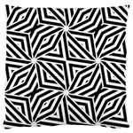 Black and white abstract lines, geometric pattern Standard Flano Cushion Case (One Side)