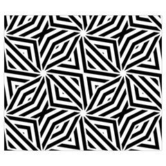 Black and white abstract lines, geometric pattern Zipper Large Tote Bag from ArtsNow.com Back