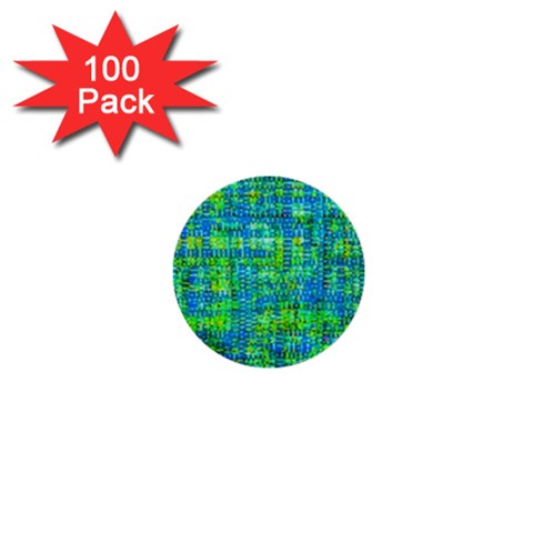 Mosaic Tapestry 1  Mini Buttons (100 pack)  from ArtsNow.com Front