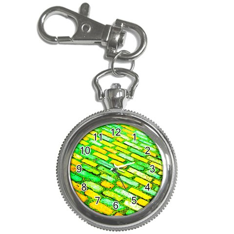 Diagonal street cobbles Key Chain Watches from ArtsNow.com Front