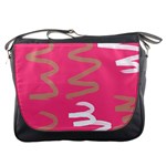 Doodle On Pink Messenger Bag