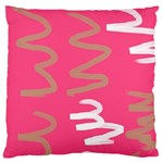 Doodle On Pink Large Cushion Case (Two Sides)