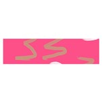 Doodle On Pink Satin Scarf (Oblong)