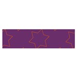 Orange Stars on purple Satin Scarf (Oblong)