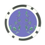 Green Vines on blue Poker Chip Card Guard (10 pack)