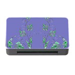 Green Vines on blue Memory Card Reader with CF