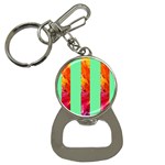 Striped Crystals Bottle Opener Key Chain