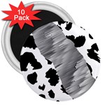 Cheetah Skin Gray Print 3  Magnets (10 pack) 