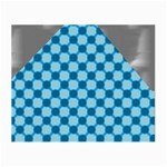 Gray Blue Pattern Small Glasses Cloth (2 Sides)