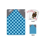 Gray Blue Pattern Playing Cards Single Design (Mini)