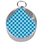 Gray Blue Pattern Silver Compasses