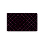 Pink Net on black Magnet (Name Card)
