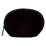 Pink Net on black Accessory Pouch (Medium)