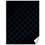 Blue Net on black Canvas 36  x 48 