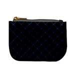 Blue Net on black Mini Coin Purse