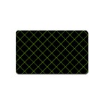 Green Net on black Magnet (Name Card)