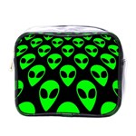 We are WATCHING you! Aliens pattern, UFO, faces Mini Toiletries Bag (One Side)