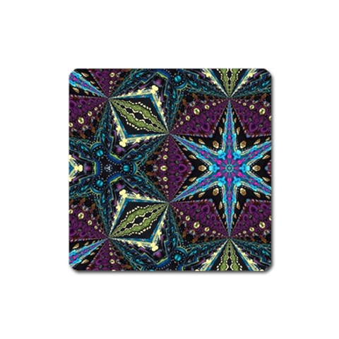 Ornate star Square Magnet from ArtsNow.com Front