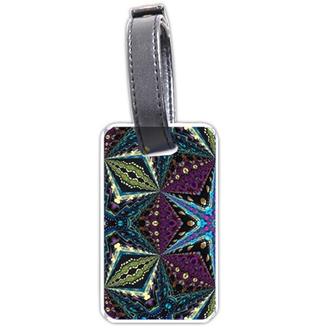 Ornate star Luggage Tag (one side) from ArtsNow.com Front