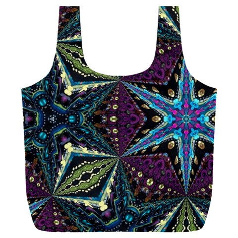 Ornate star Full Print Recycle Bag (XXL) from ArtsNow.com Front