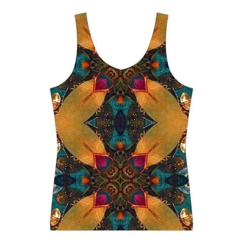 Teal and orange Sport Tank Top  from ArtsNow.com Front